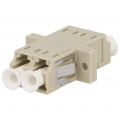 FA02LC2; Connector: fiber optic; socket,coupler; multi mode duplex (MM); LOGILINK