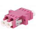 FA02LC4; Connector: fiber optic; socket,coupler; multi mode duplex (MM); LOGILINK