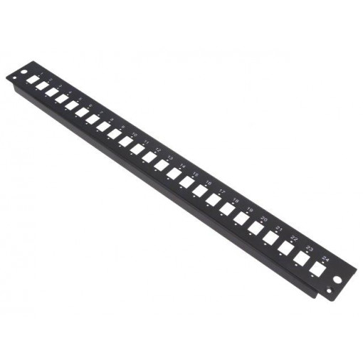 FB2401B; Connector: fiber optic; patch panel; RACK; Colour: black; Size: 19