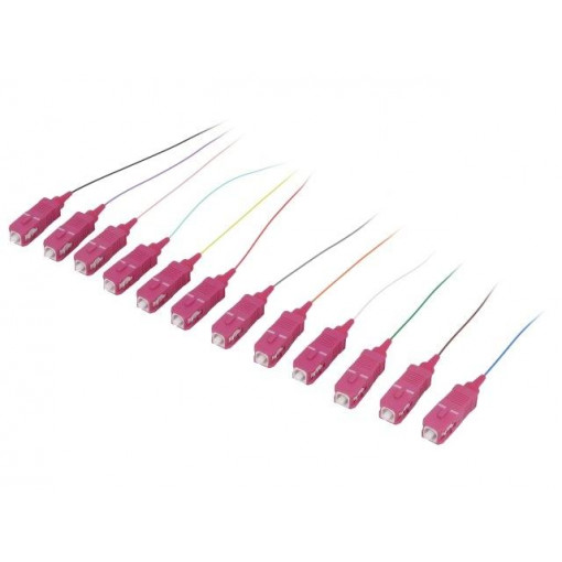 FL4SC02; Connector: fiber optic; patchcord; both sides,SC; snap fastener; LOGILINK