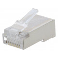 MP0003; Plug; RJ45; PIN: 8; Cat: 5e; shielded; Layout: 8p8c; crimped; straight; LOGILINK MP0003; Plug; RJ45; PIN: 8; Cat: 5e; shielded; Layout: 8p8c; crimped; straight; LOGILINK