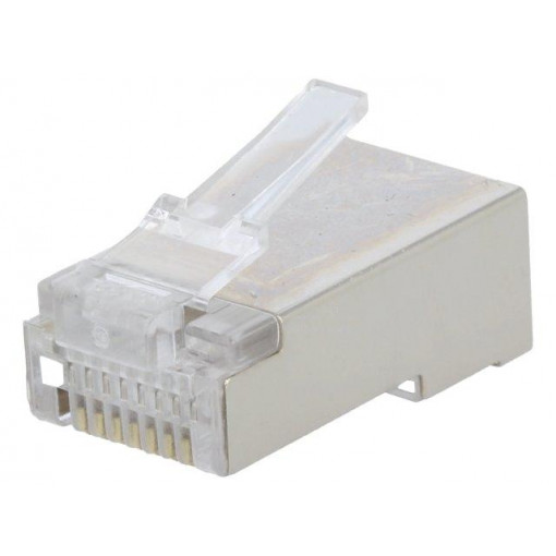 MP0003; Plug; RJ45; PIN: 8; Cat: 5e; shielded; Layout: 8p8c; crimped; straight; LOGILINK MP0003; Plug; RJ45; PIN: 8; Cat: 5e; shielded; Layout: 8p8c; crimped; straight; LOGILINK
