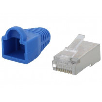 MP0014; Plug; RJ45; PIN: 8; Cat: 5e; shielded,with protection; gold-plated; LOGILINK
