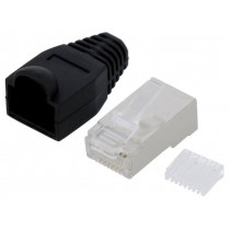 MP0022; Plug; RJ45; PIN: 8; Cat: 6; shielded,with protection; Layout: 8p8c; LOGILINK