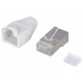 MP0022W; Plug; RJ45; PIN: 8; Cat: 6; shielded,with protection; Layout: 8p8c; LOGILINK MP0022W; Plug; RJ45; PIN: 8; Cat: 6; shielded,with protection; Layout: 8p8c; LOGILINK