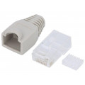 MP0023; Plug; RJ45; PIN: 8; Cat: 6; with protection,unshielded; Layout: 8p8c; LOGILINK