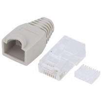 MP0023; Plug; RJ45; PIN: 8; Cat: 6; with protection,unshielded; Layout: 8p8c; LOGILINK