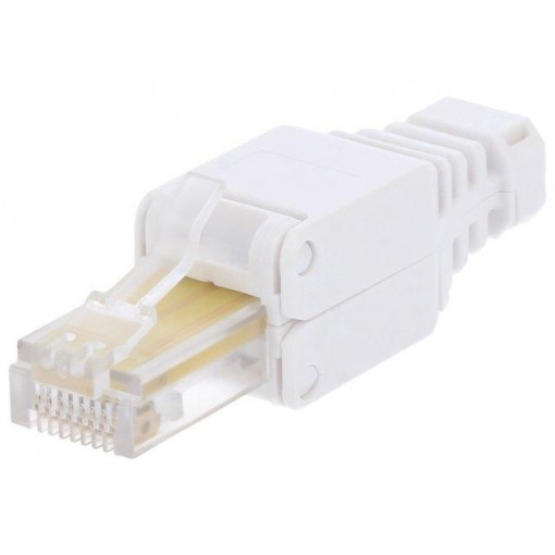MP0026; Plug; RJ45; PIN: 8; Cat: 5e; with strain relief; Layout: 8p8c; male; LOGILINK