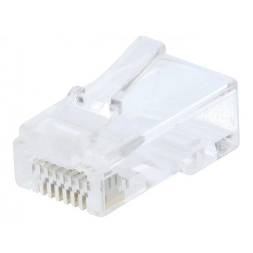 MP0027; Plug; RJ45; Cat: 6; unshielded; Layout: 8p8c; 23AWG÷26AWG; for cable; LOGILINK MP0027; Plug; RJ45; Cat: 6; unshielded; Layout: 8p8c; 23AWG÷26AWG; for cable; LOGILINK