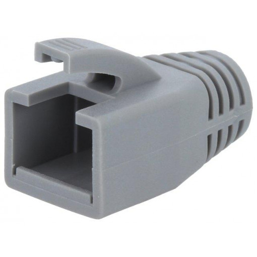 MP0035; RJ45 plug boot; 8mm; Colour: grey; LOGILINK