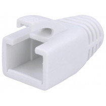 MP0035W; RJ45 plug boot; 8mm; Colour: white; LOGILINK