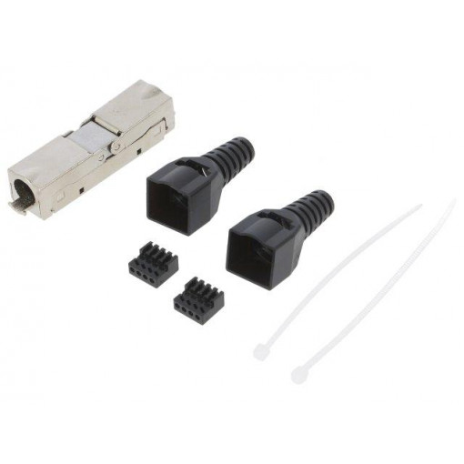 MP0046; Coupler; Cat: 6a; shielded; Layout: 8p8c; 22AWG÷26AWG; for cable; LOGILINK