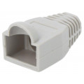 MP0063; RJ45 plug boot; 6.5mm; Colour: grey; LOGILINK