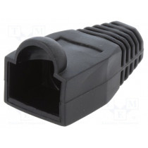MP0064; RJ45 plug boot; 6.5mm; Colour: black; LOGILINK MP0064; RJ45 plug boot; 6.5mm; Colour: black; LOGILINK