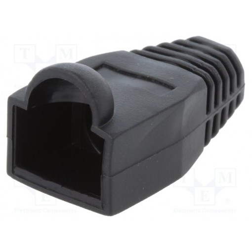 MP0064; RJ45 plug boot; 6.5mm; Colour: black; LOGILINK MP0064; RJ45 plug boot; 6.5mm; Colour: black; LOGILINK