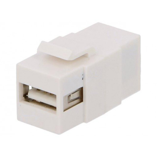 NK0017; Socket; adapter; female x2; USB A socket,USB B socket; straight; LOGILINK