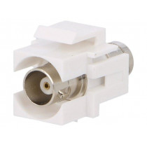 NK0019; Coupler; socket; BNC socket x2; female x2; Keystone; straight; 50Ω; LOGILINK
