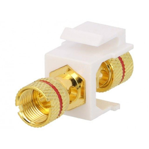 NK0027; Socket; coupler; female x2; Keystone; gold-plated; straight; LOGILINK