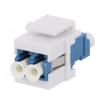 NK0030; Connector: fiber optic; socket,coupler; both sides,LC; female; LOGILINK