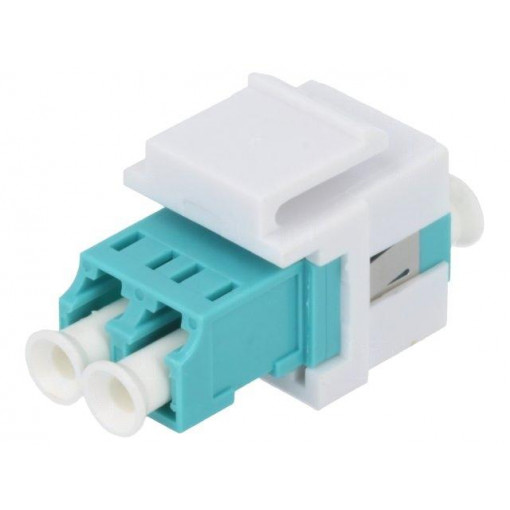 NK0031; Connector: fiber optic; socket,coupler; both sides,LC; female; LOGILINK