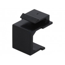 NK0091; Protection cap; Colour: black; for panel mounting,snap fastener; LOGILINK