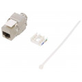 NK4003; Socket; RJ45; PIN: 8; Cat: 6a; shielded,Keystone; Layout: 8p8c; IDC; LOGILINK