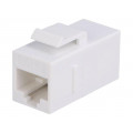 NK4012W; Socket; coupler; Cat: 6; unshielded,Keystone; Layout: 8p8c; LOGILINK
