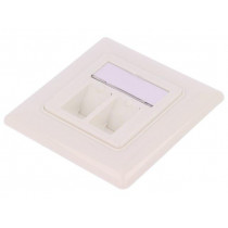NK4020; Socket; housing; Keystone; Colour: white; female x2; LOGILINK
