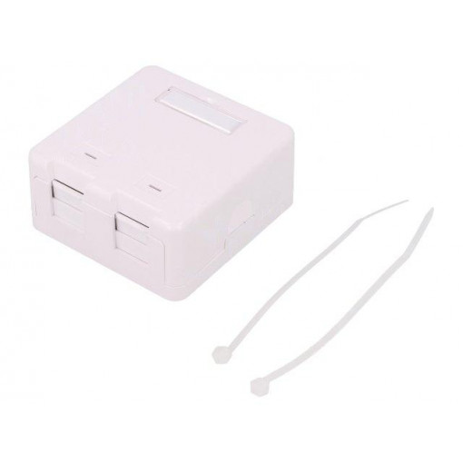 NK4032; Socket; RJ45 housing; unshielded,Keystone; Colour: white; female; LOGILINK
