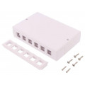 NK4033; Socket; housing; Keystone; Colour: white; surface-mounted; female; LOGILINK