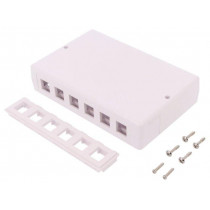 NK4033; Socket; housing; Keystone; Colour: white; surface-mounted; female; LOGILINK