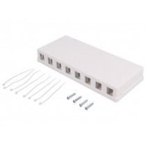 NK4035; Socket; RJ45 housing; unshielded,Keystone; Colour: white; female; LOGILINK