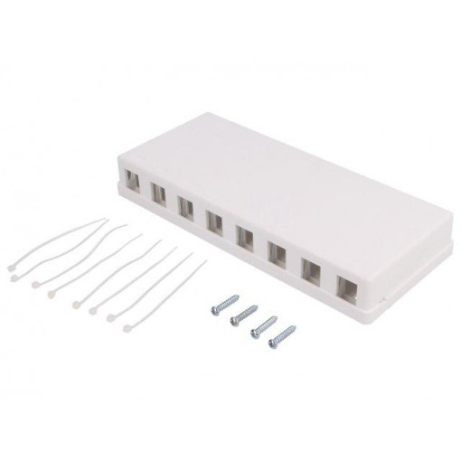 NK4035; Socket; RJ45 housing; unshielded,Keystone; Colour: white; female; LOGILINK