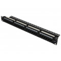 NP0004A; Patch panel; RJ45; Cat: 6; RACK; Colour: black; Number of ports: 24; LOGILINK