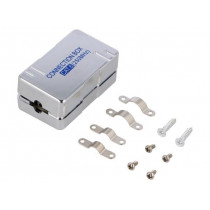 NP0012A; Coupler; Cat: 6; shielded; 22AWG÷24AWG; Colour: metallic; IDC,LSA; LOGILINK NP0012A; Coupler; Cat: 6; shielded; 22AWG÷24AWG; Colour: metallic; IDC,LSA; LOGILINK