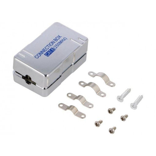 NP0012A; Coupler; Cat: 6; shielded; 22AWG÷24AWG; Colour: metallic; IDC,LSA; LOGILINK NP0012A; Coupler; Cat: 6; shielded; 22AWG÷24AWG; Colour: metallic; IDC,LSA; LOGILINK