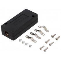 NP0012B; Coupler; Cat: 5,5e,6,6a,7,7a; shielded; 22AWG÷26AWG; Colour: black; LOGILINK