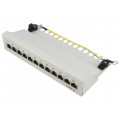 NP0017A; Patch panel; RJ45; Cat: 6; Colour: grey; Number of ports: 12; LOGILINK