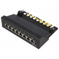 NP0017B; Patch panel; RJ45; Cat: 6; Colour: black; Number of ports: 8; LOGILINK