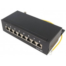 NP0018B; Patch panel; RJ45; Cat: 6a; Colour: black; IDC; surface-mounted; LOGILINK