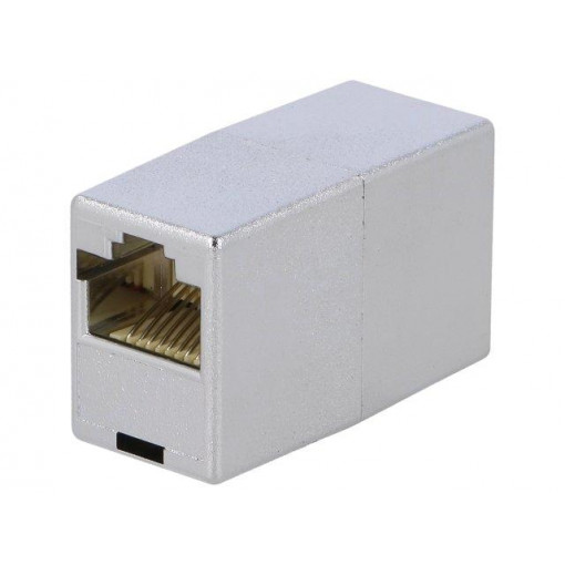 NP0029; Socket; coupler; Cat: 5e; shielded; Layout: 8p8c; RJ45 socket x2; LOGILINK