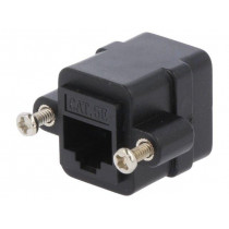 NP0098; Socket; coupler; PIN: 8; Cat: 5e; unshielded; Layout: 8p8c; straight; LOGILINK