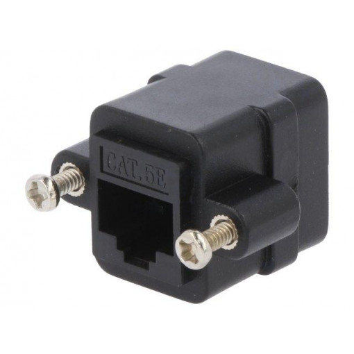 NP0098; Socket; coupler; PIN: 8; Cat: 5e; unshielded; Layout: 8p8c; straight; LOGILINK