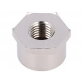 54110839; Nut; with earthing; M12; brass; nickel; 24mm; -70÷200°C; Pitch: 1,5; LAPP KABEL