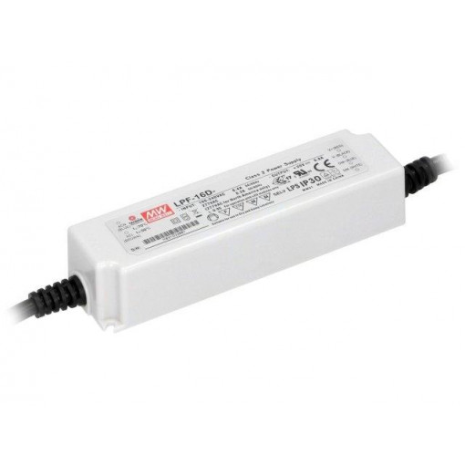 LPF-16D-36; Power supply: switched-mode; LED; 16.2W; 36VDC; 19.8÷36VDC; 0.45A; MEAN WELL