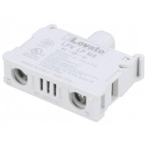 LPXLPM8; Illuminating unit; 22mm; Platinum; -25÷70°C; Illumin: LED; front; LOVATO ELECTRIC