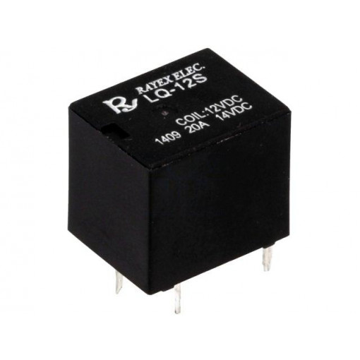 LQ-12S; Relay: electromagnetic; SPDT; Ucoil: 12VDC; 20A; automotive; 6g; Recoy/RAYEX ELECTRONICS