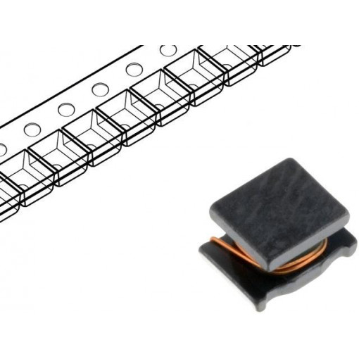 LQH43CN100K03L; Inductor: wire; SMD; 1812; 10uH; 650mA; 0.24Ω; 4.5x3.2x2.6mm; ±10%; MURATA