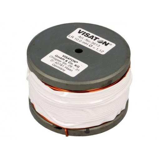 3613; Inductor: coil; 10mH; 0.61Ω; 5.2A; Ø: 56mm; H: 36mm; Øcore: 1.1mm; VISATON