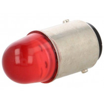 LR-BA15D-230AC; LED lamp; red; BA15D; 230VAC; POLAM-ELTA